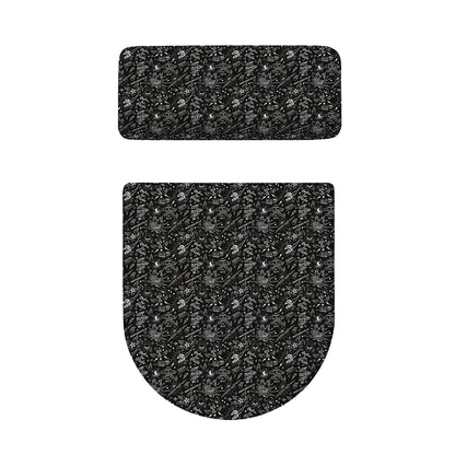 Motorcycle Words Pattern Print Toilet Lid And Tank Cover Set
