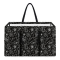 Motorcycle Words Pattern Print Utility Tote Bag