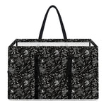 Motorcycle Words Pattern Print Utility Tote Bag