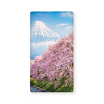 Mount Fuji And Cherry Blossom Print Baby Crib Sheet