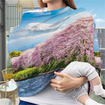 Mount Fuji And Cherry Blossom Print Baby Seat Cover