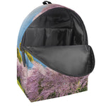 Mount Fuji And Cherry Blossom Print Backpack