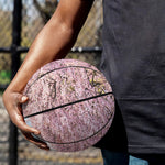 Mount Fuji And Cherry Blossom Print Basketball