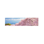 Mount Fuji And Cherry Blossom Print Bed Runner
