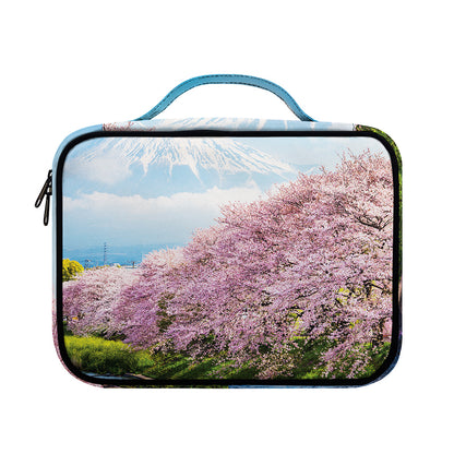 Mount Fuji And Cherry Blossom Print Briefcase Bible Bag