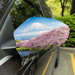Mount Fuji And Cherry Blossom Print Car Side Mirror Covers