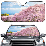 Mount Fuji And Cherry Blossom Print Car Windshield Sun Shade
