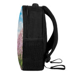 Mount Fuji And Cherry Blossom Print Casual Backpack