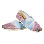 Mount Fuji And Cherry Blossom Print Casual Shoes