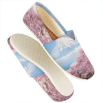 Mount Fuji And Cherry Blossom Print Casual Shoes