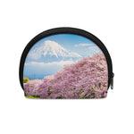 Mount Fuji And Cherry Blossom Print Coin Purse