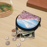 Mount Fuji And Cherry Blossom Print Coin Purse