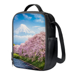 Mount Fuji And Cherry Blossom Print Crossbody Lunch Bag