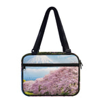 Mount Fuji And Cherry Blossom Print Double Strap Bible Bag