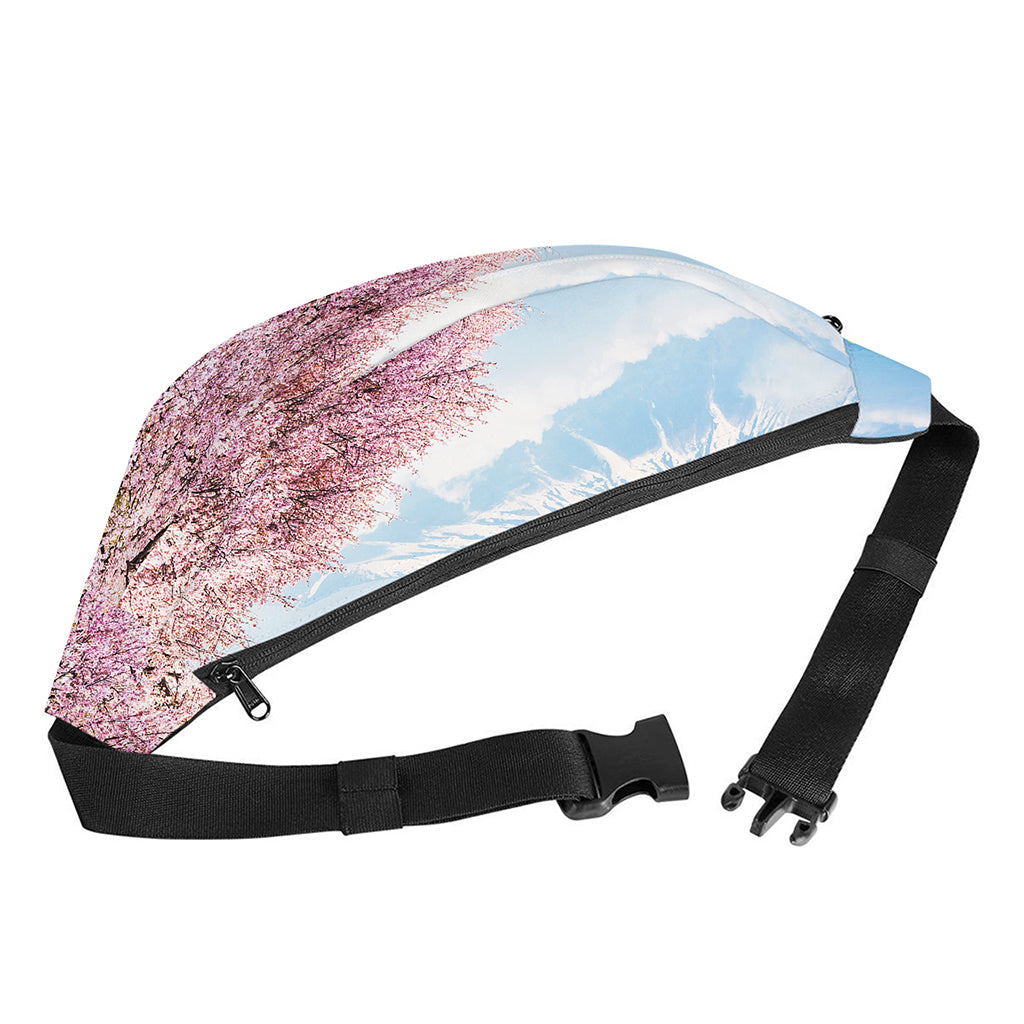 Mount Fuji And Cherry Blossom Print Fanny Pack