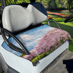Mount Fuji And Cherry Blossom Print Golf Cart Seat Cover