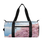 Mount Fuji And Cherry Blossom Print Gym Bag
