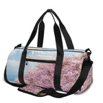 Mount Fuji And Cherry Blossom Print Gym Bag