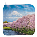 Mount Fuji And Cherry Blossom Print Hand Towel