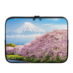 Mount Fuji And Cherry Blossom Print Laptop Sleeve
