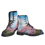 Mount Fuji And Cherry Blossom Print Backpack