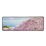 Mount Fuji And Cherry Blossom Print Long Kitchen Mat
