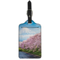 Mount Fuji And Cherry Blossom Print Luggage Tag