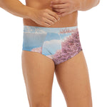 Mount Fuji And Cherry Blossom Print Men's Briefs