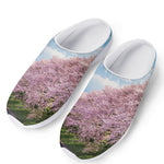 Mount Fuji And Cherry Blossom Print Mesh Casual Shoes