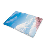 Mount Fuji And Cherry Blossom Print Pet Cooling Mat Cover