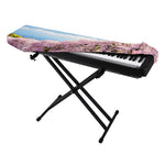 Mount Fuji And Cherry Blossom Print Piano Keyboard Cover