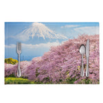 Mount Fuji And Cherry Blossom Print Placemat