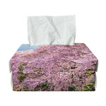 Mount Fuji And Cherry Blossom Print Rectangle Tissue Box Cover