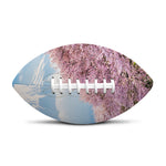 Mount Fuji And Cherry Blossom Print Rugby Ball