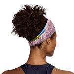 Mount Fuji And Cherry Blossom Print Sports Headband