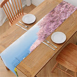 Mount Fuji And Cherry Blossom Print Table Runner