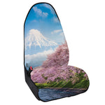 Mount Fuji And Cherry Blossom Print Waterproof Car Seat Cover