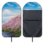 Mount Fuji And Cherry Blossom Print Waterproof Car Seat Cover