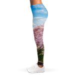 Mount Fuji And Cherry Blossom Print Women's Leggings