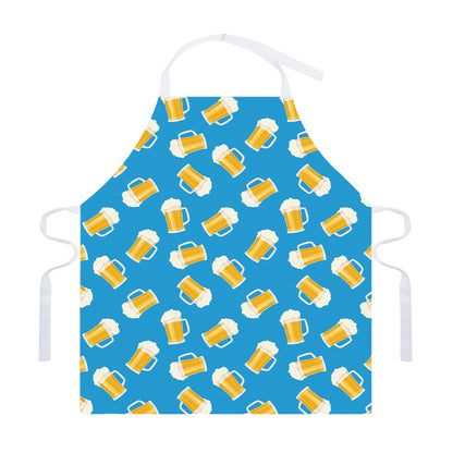 Mug Of Beer Pattern Print Adjustable Apron