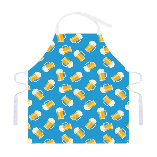 Mug Of Beer Pattern Print Adjustable Apron