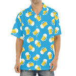 Mug Of Beer Pattern Print Aloha Shirt