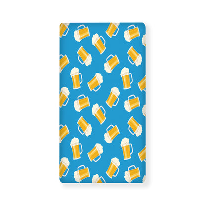 Mug Of Beer Pattern Print Baby Crib Sheet