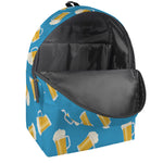 Mug Of Beer Pattern Print Backpack