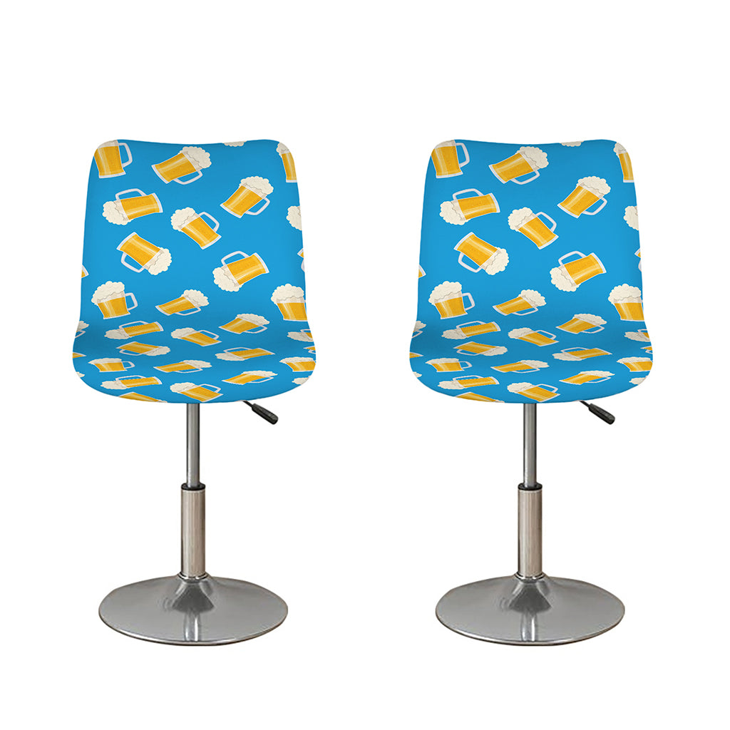 Mug Of Beer Pattern Print Bar Stool Covers