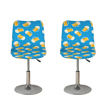 Mug Of Beer Pattern Print Bar Stool Covers