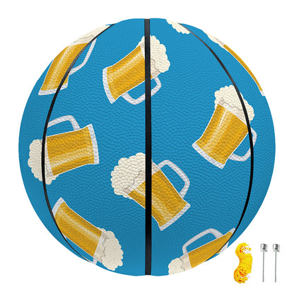 Mug Of Beer Pattern Print Basketball