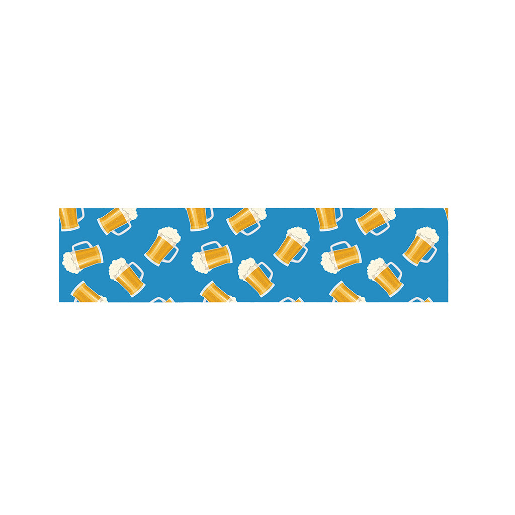 Mug Of Beer Pattern Print Bed Runner