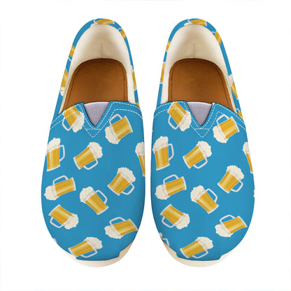 Mug Of Beer Pattern Print Casual Shoes