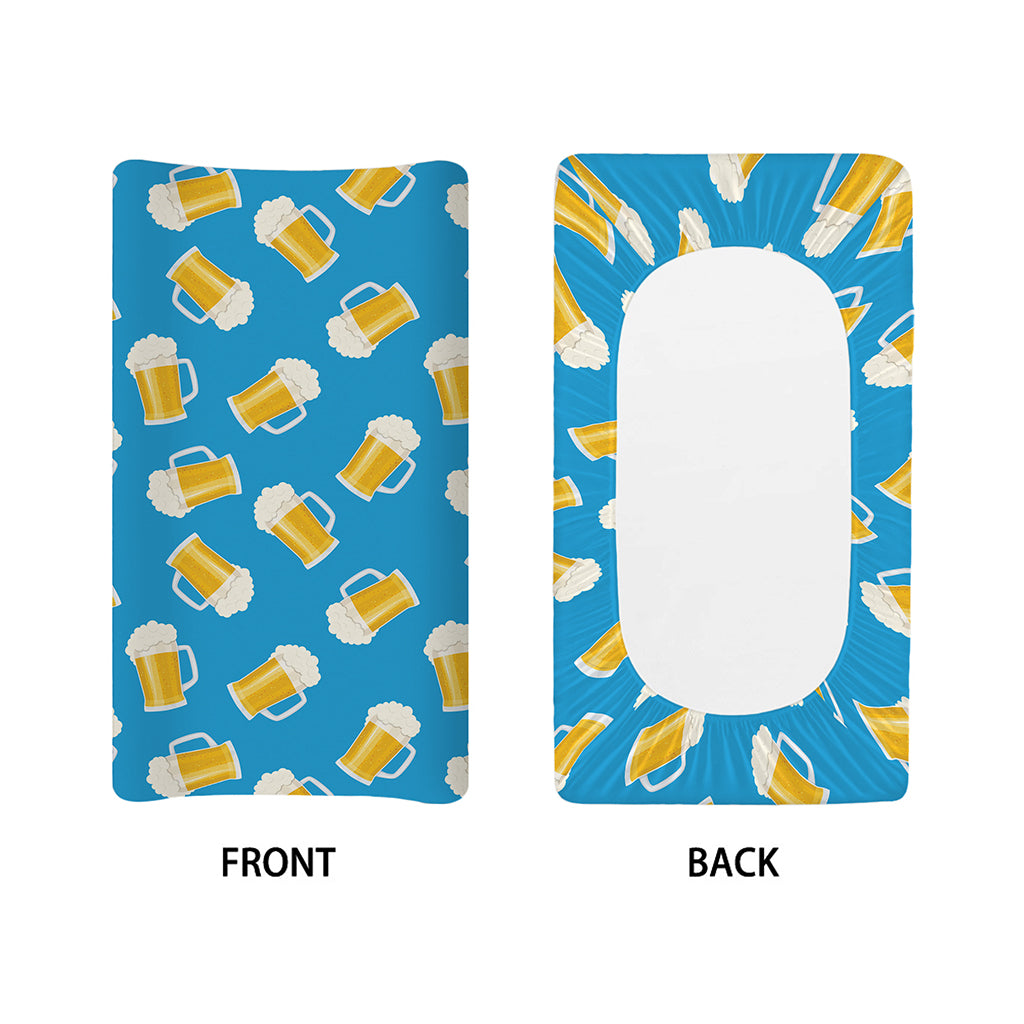 Mug Of Beer Pattern Print Changing Pad Cover